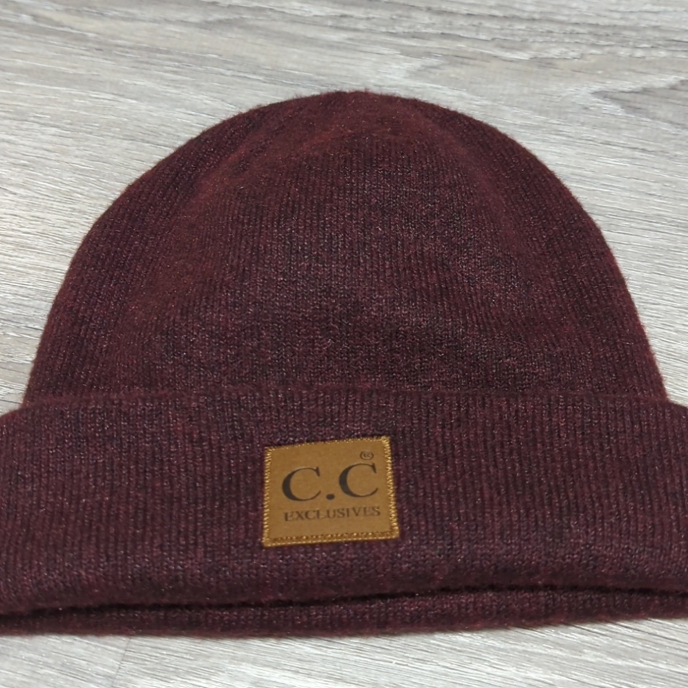 C.C. Exclusives Maroon beanie hat‎